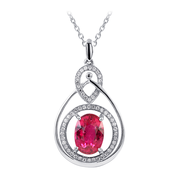 2.87克拉碧璽墜子